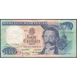 Portugal - Pick 169a_a2 - 100 escudos - Série CVJ - 30/11/1965 - Etat : TB-
