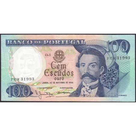 Portugal - Pick 169a_a2 - 100 escudos - Série CVJ - 30/11/1965 - Etat : SUP-