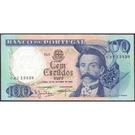 Portugal - Pick 169a_a7 - 100 escudos - Série CJT - 30/11/1965 - Etat : TTB