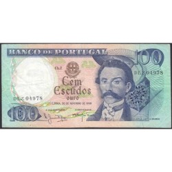 Portugal - Pick 169a_a7 - 100 escudos - Série DLZ - 30/11/1965 - Etat : TB+