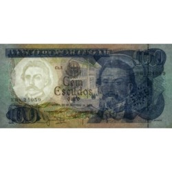 Portugal - Pick 169a_a7 - 100 escudos - Série ERV - 30/11/1965 - Etat : SPL+
