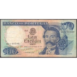 Portugal - Pick 169b_1 - 100 escudos - Série HPT - 20/09/1978 - Etat : TB-
