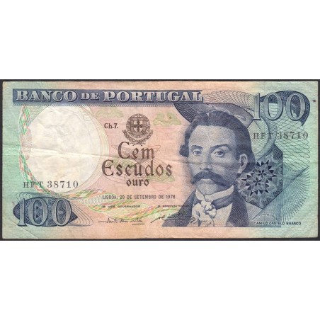 Portugal - Pick 169b_3 - 100 escudos - Série HFT - 20/09/1978 - Etat : TB