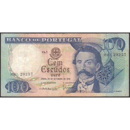 Portugal - Pick 169b_5 - 100 escudos - Série HHL - 20/09/1978 - Etat : TB