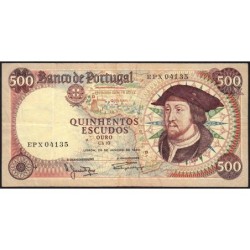Portugal - Pick 170a_1 - 500 escudos - Série EPX - 25/01/1966 - Etat : TTB