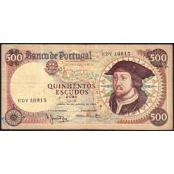 Portugal - Pick 170a_3 - 500 escudos - Série EDV - 25/01/1966 - Etat : TB
