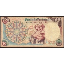 Portugal - Pick 170a_6 - 500 escudos - Série HBS - 25/01/1966 - Etat : TB-