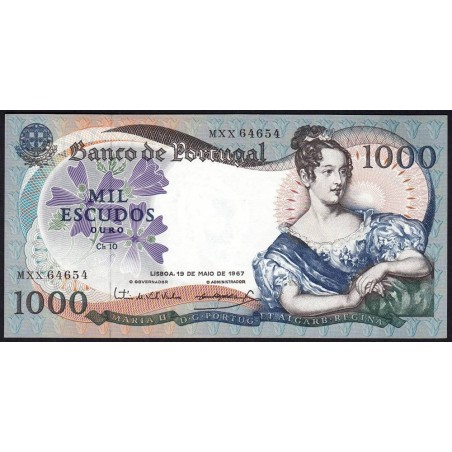 Portugal - Pick 172a_a2 - 1'000 escudos - Série MXX - 19/05/1967 - Etat : NEUF
