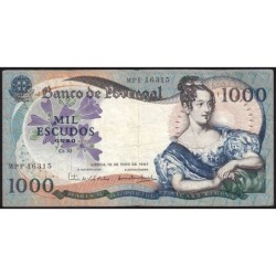 Portugal - Pick 172a_a4 - 1'000 escudos - Série MPF - 19/05/1967 - Etat : TB+
