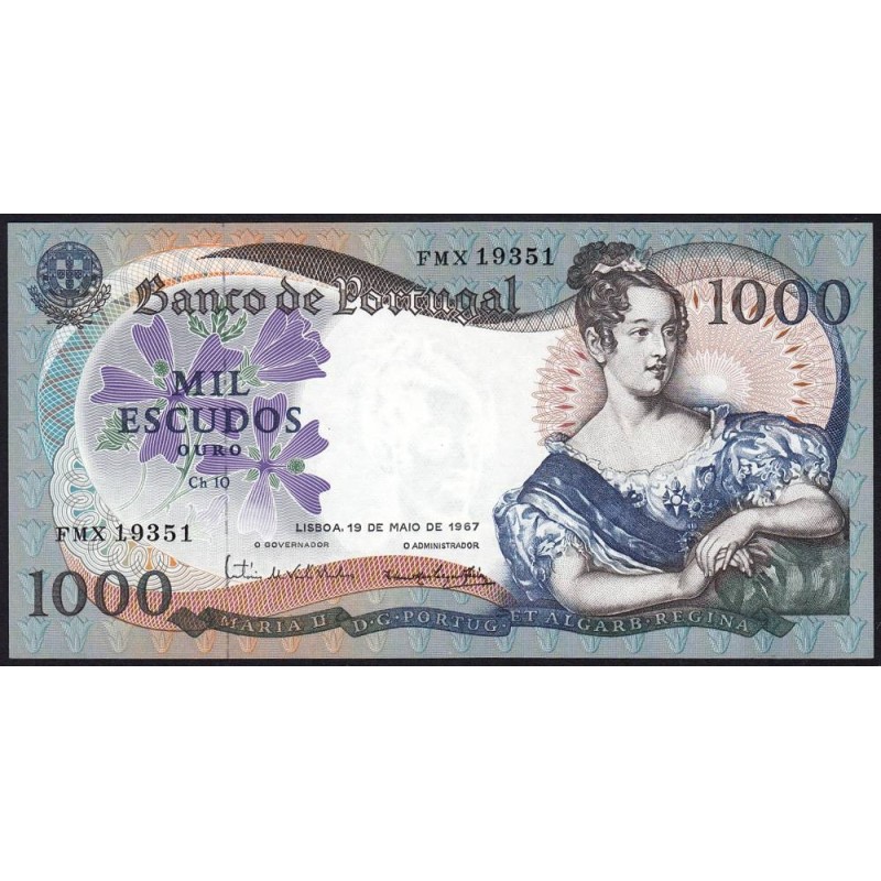 Portugal - Pick 172a_a6 - 1'000 escudos - Série FMX - 19/05/1967 - Etat : NEUF