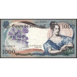 Portugal - Pick 172a_a6 - 1'000 escudos - Série MLJ - 19/05/1967 - Etat : TB+