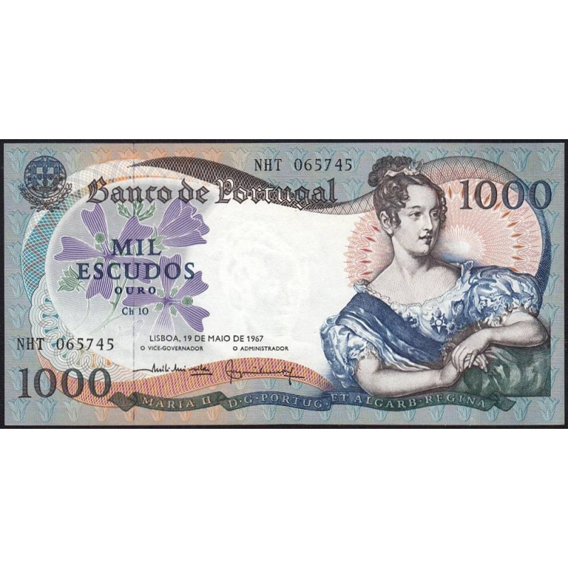 Portugal - Pick 172b_a1 - 1'000 escudos - Série NHT - 19/05/1967 (1980) - Etat : NEUF