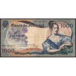 Portugal - Pick 172b_a2 - 1'000 escudos - Série NTN - 19/05/1967 (1980) - Etat : TB-