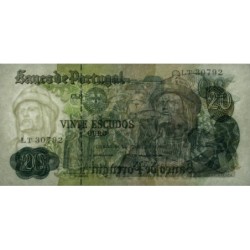 Portugal - Pick 173_a2 - 20 escudos - Série LT - 21/06/1971 - Etat : SUP+