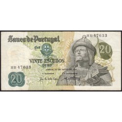 Portugal - Pick 173_a3 - 20 escudos - Série HB - 21/06/1971 - Etat : TB