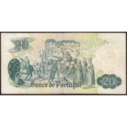 Portugal - Pick 173_a3 - 20 escudos - Série HB - 21/06/1971 - Etat : TB