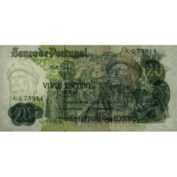 Portugal - Pick 173_b1 - 20 escudos - Série GQ - 21/06/1971 - Etat : NEUF