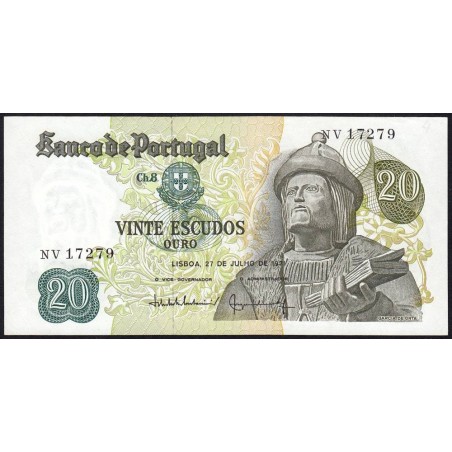 Portugal - Pick 173_b2 - 20 escudos - Série NV - 21/06/1971 - Etat : pr.NEUF