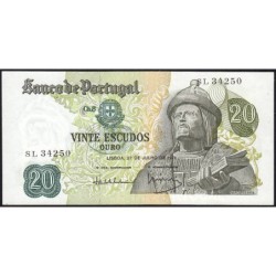 Portugal - Pick 173_b5 - 20 escudos - Série SL - 21/06/1971 - Etat : pr.NEUF