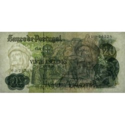 Portugal - Pick 173_c1 - 20 escudos - Série UD - 21/06/1971 - Etat : SPL