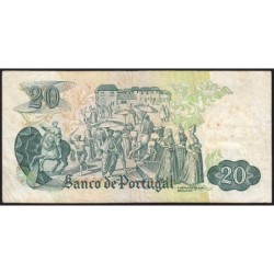 Portugal - Pick 173_c5 - 20 escudos - Série QP - 21/06/1971 - Etat : TB