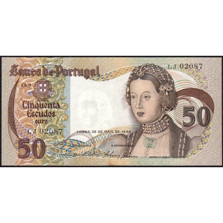 Portugal - Pick 174a_5 - 50 escudos - Série LJ - 28/05/1968 - Etat : SUP
