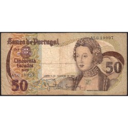 Portugal - Pick 174b_2 - 50 escudos - Série ALG - 01/02/1980 - Etat : B+