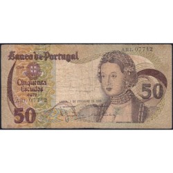 Portugal - Pick 174b_9 - 50 escudos - Série ARL - 01/02/1980 - Etat : B-