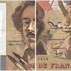 F 69-01f - 1978 - 100 francs - Delacroix - Série S.8 - Etat : TB