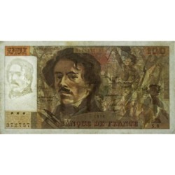 F 69-01f - 1978 - 100 francs - Delacroix - Série S.8 - Etat : TB