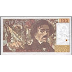 F 69-02b - 1979 - 100 francs - Delacroix - Série Q.10 - Etat : TTB