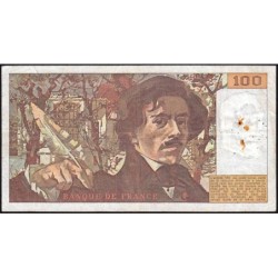 F 69-02b - 1979 - 100 francs - Delacroix - Série S.10 - Etat : TB-