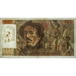 F 69-02b - 1979 - 100 francs - Delacroix - Série S.10 - Etat : TB-