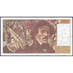 F 69-02c - 1979 - 100 francs - Delacroix - Série Y.12 - Etat : TB+