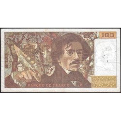 F 69-02c - 1979 - 100 francs - Delacroix - Série A.13 - Etat : TB