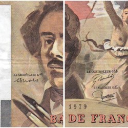 F 69-02c - 1979 - 100 francs - Delacroix - Série X.15 - Etat : TTB