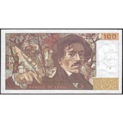 F 69-02c - 1979 - 100 francs - Delacroix - Série T.16 - Etat : TB+