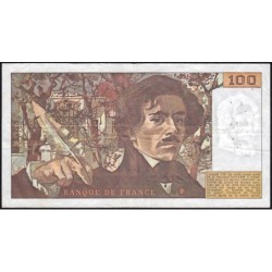 F 69-02c - 1979 - 100 francs - Delacroix - Série U.16 - Etat : TTB