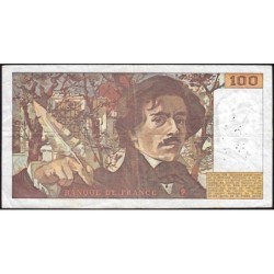 F 69-02c - 1979 - 100 francs - Delacroix - Série A.17 - Etat : TB+