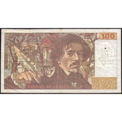 F 69-03 - 1979 - 100 francs - Delacroix - Série H.19 - Etat : TB-