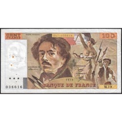F 69-03 - 1979 - 100 francs - Delacroix - Série W.19 (remplacement) - Etat : TB-
