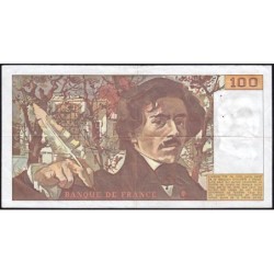 F 69-04a - 1980 - 100 francs - Delacroix - Série X.25 - Etat : TTB