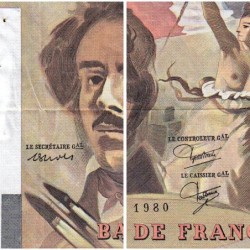F 69-04a - 1980 - 100 francs - Delacroix - Série X.25 - Etat : TTB