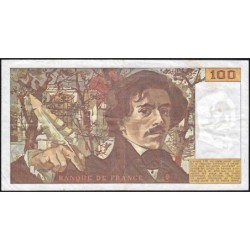 F 69-04a - 1980 - 100 francs - Delacroix - Série Z.28 - Etat : TB+