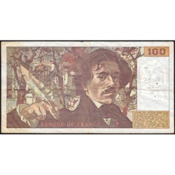F 69-04a - 1980 - 100 francs - Delacroix - Série K.29 - Etat : TB-