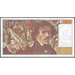 F 69-04a - 1980 - 100 francs - Delacroix - Série B.31 - Etat : TB