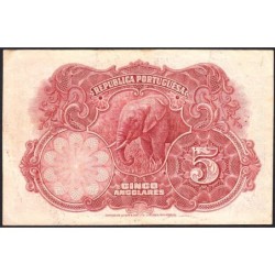 Angola - Pick 66 - 5 angolares - Série H - 14/08/1926 - Etat : TTB