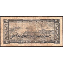 Angola - Pick 92 - 20 escudos - Série 11 BJ - 10/06/1962 - Etat : B+