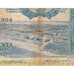Angola - Pick 93 - 50 escudos - Série 6 SW - 10/06/1962 - Etat : B+
