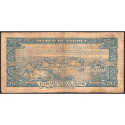 Angola - Pick 93 - 50 escudos - Série 11 MO - 10/06/1962 - Etat : B